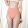 Женские трусы с высокой талией, сплошной цвет, мягкие дышащие антисептические бесшовные эластичные быстросохнущие 3D сотовые женские трусы, женское нижнее белье