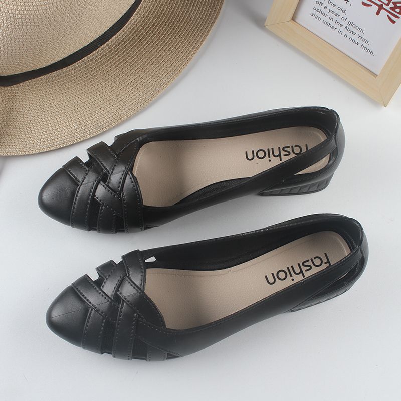 Тапочки Baotou женские модные летние домашние нескользящие босоножки на танкетке с рыбьим ртом для мам, женская обувь