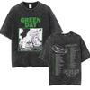 Стирка Винтажные Панк-группа Green Day Kerplunk Графические Футболки Мужские Женские Готический Рок Ретро Футболки Мужские s Оверсайз Футболки