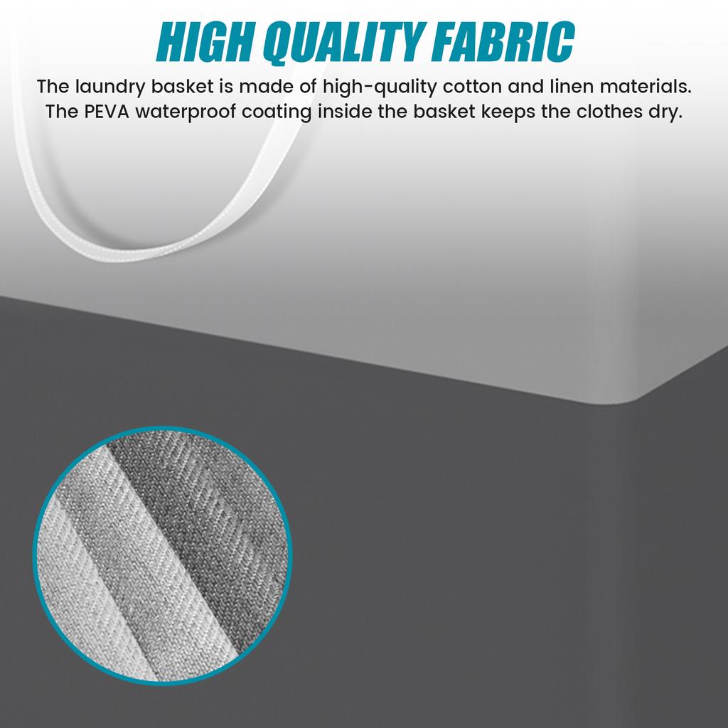 Laundry Basket Large Capacity Foldable Dirty Clothes Storage Basket Portable Waterproof Bathroom Clothes Organizer Bag