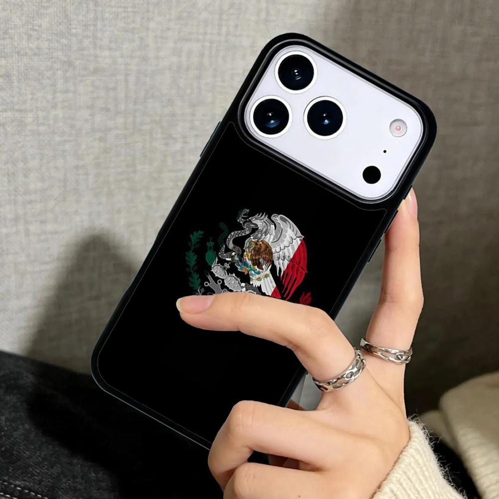 Чехол Case для iPhone 17 Air 16 Pro Max 15 Plus 11 13 Mini 14 12 Задняя крышка телефона Мексика Мексиканский флаг