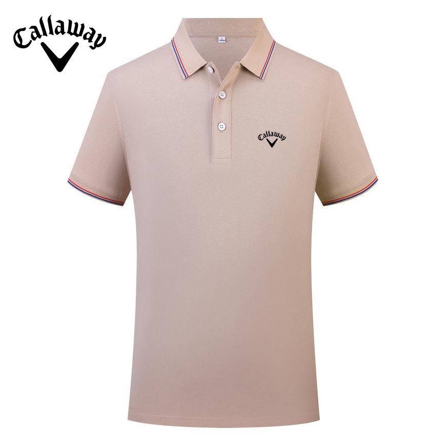 Callaway 2025 Весна/Лето Вышивка Городской Спортивный Хлопковый Поло Рубашка для Мужчин и Женщин Быстросохнущая Пот Впитывающая Рубашка Поло