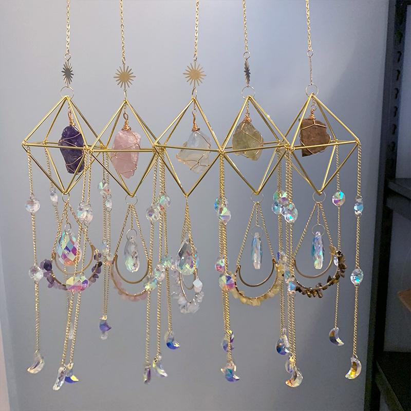 High Quality Natural Crystal Sun Catcher Crystal Sun Catchers Hanging Suncatche for Decoration
