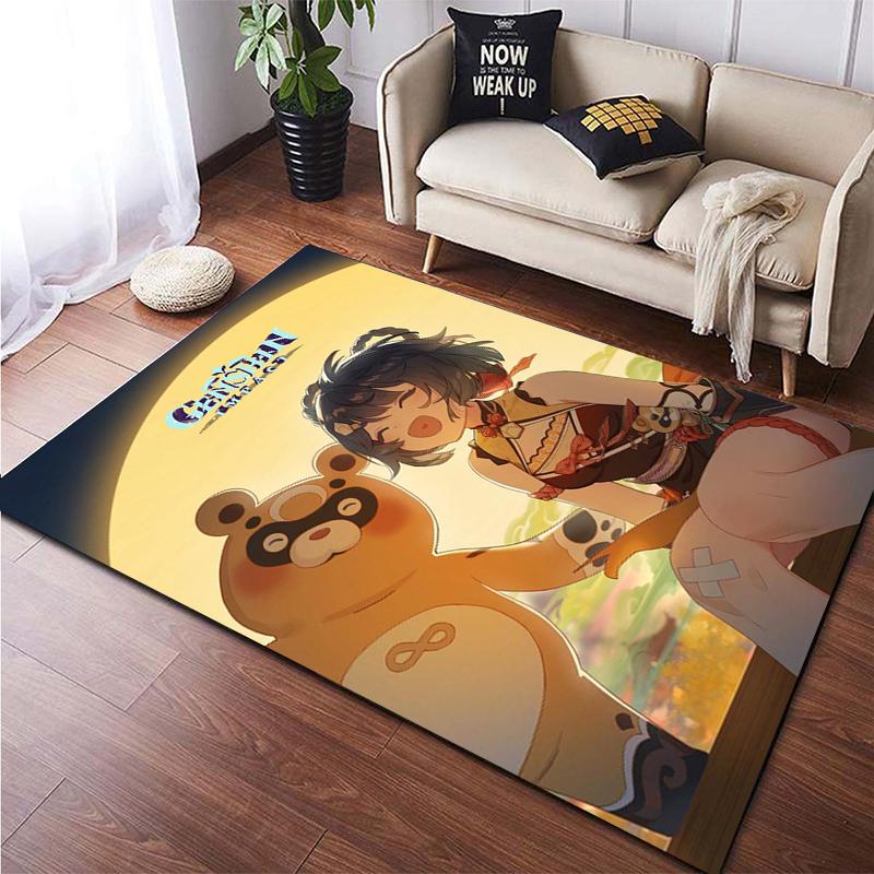 Genshin Impact HD Custom Carpet Home Decoration Mat Kitchen Mat Washroom Floor Mat Decor Rugs for Bedroom Floor Mats Door Mat