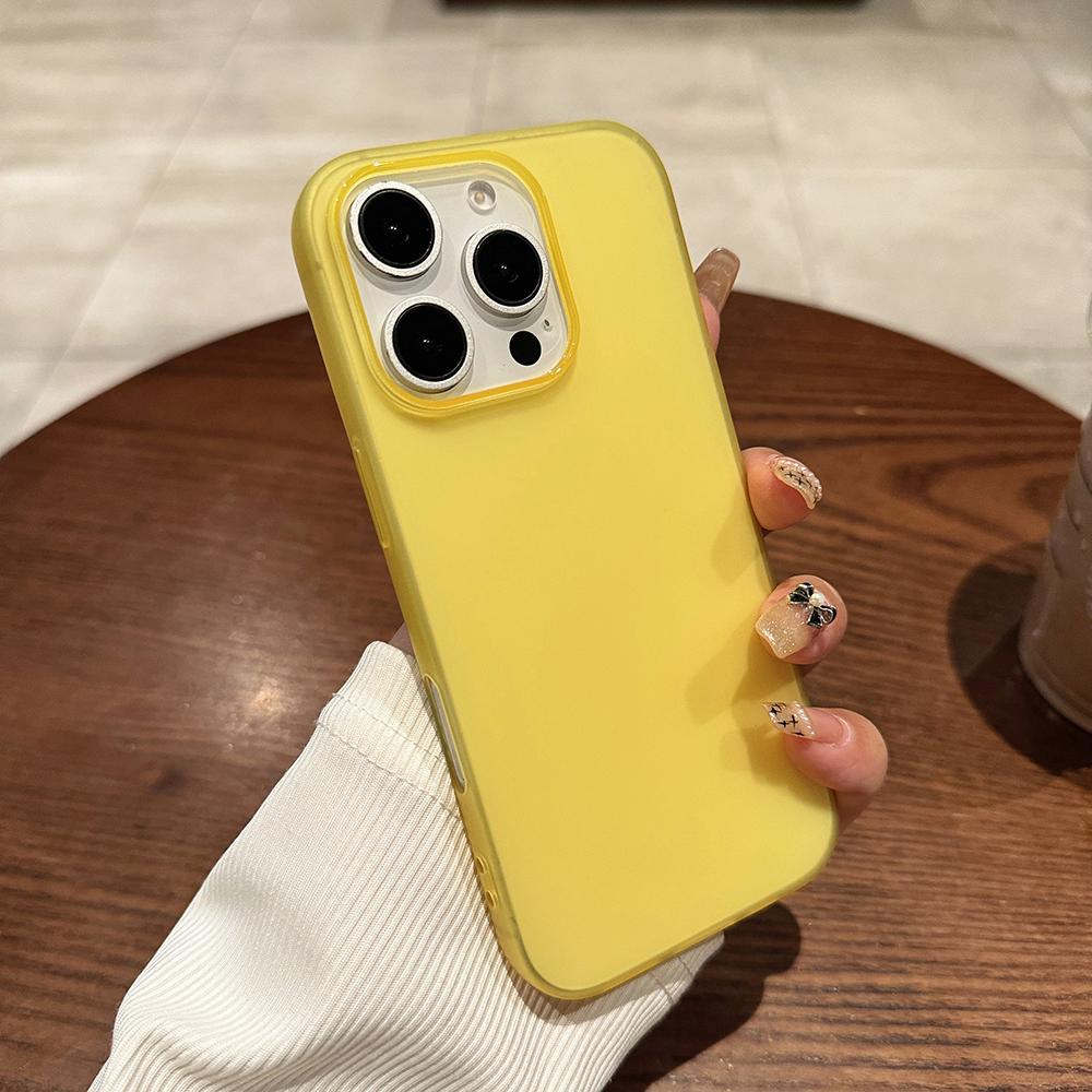 0,3 мм Ультратонкий Силиконовый Чехол Конфетного Цвета Для iPhone 16E 15 14 13 12 11 Pro Max Plus Мягкая Прозрачная Матовая Крышка Матовый Корпус