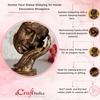 CraftIndia Золотая Смола Статуэтка Человеческого Лица Спящего на Руках Декоративный Предмет для Декора Дома Гостиной Спальни|