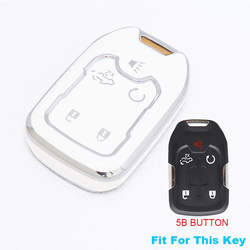Корпус ключа с 5/6 кнопками, чехол-брелок, держатель для GMC Sierra Acadia Terrain Yukon для Chevrolet Silverado Suburban Tahoe, чехол для автомобильного ключа, смарт