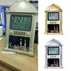 Digital Display Azan Calendar for Home Bedroom Decoration Prayer Snooze Wall Clock Desktop Alarm Clock HA-4002