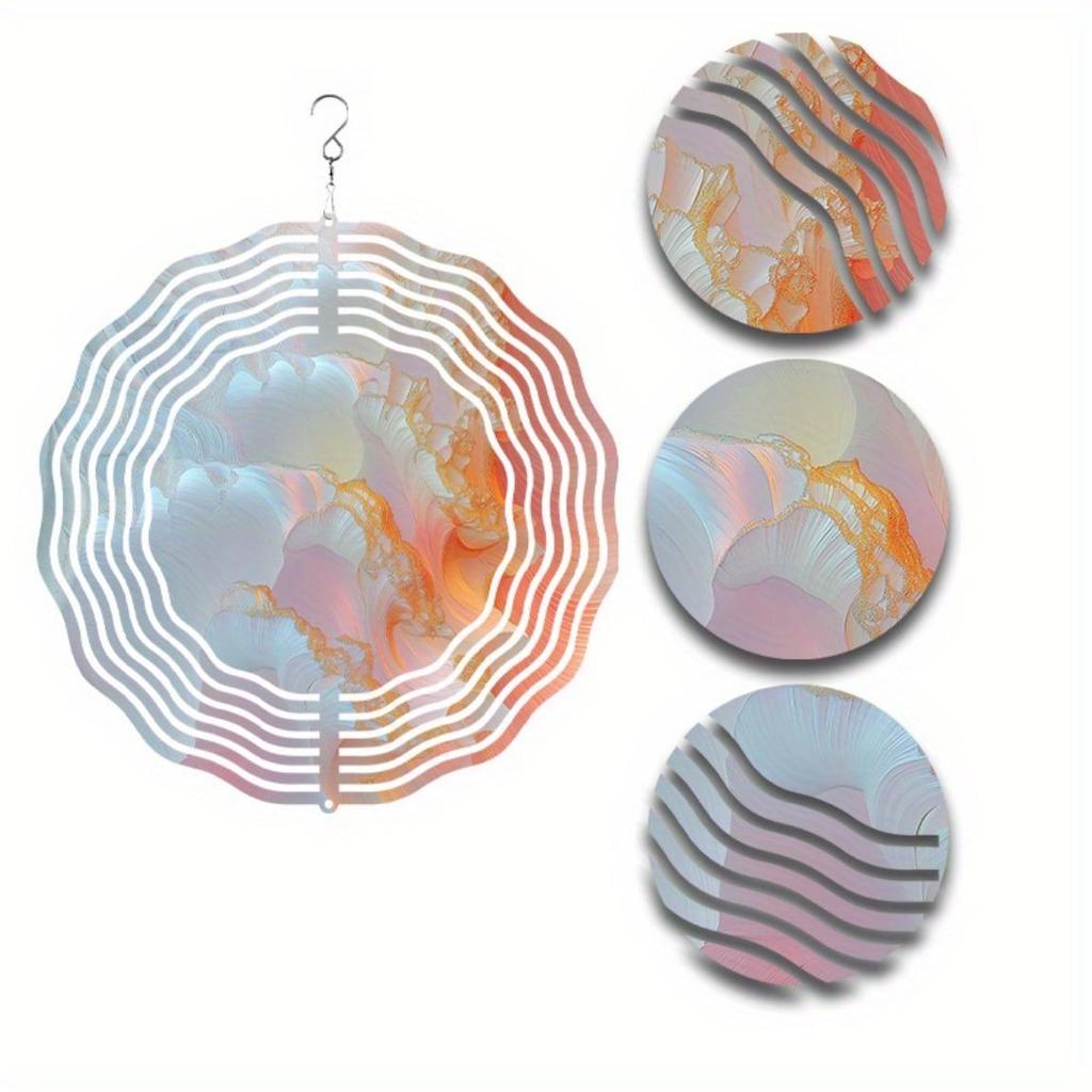 10-дюймовый подвесной колокольчик ветра Уникальный художественный дизайн для украшения балкона и двора Вращающийся на 360 градусов крючок Динамичный и оригинальный подарок для весны и лета