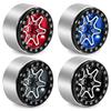 4pcs 1.9 inch Metal Beadlock Wheel Rim for 1/10 Axial SCX10 II III AXI03007 90046 TRX4 D90 VS4-10 GEN8 MST HSP RC Crawler Car