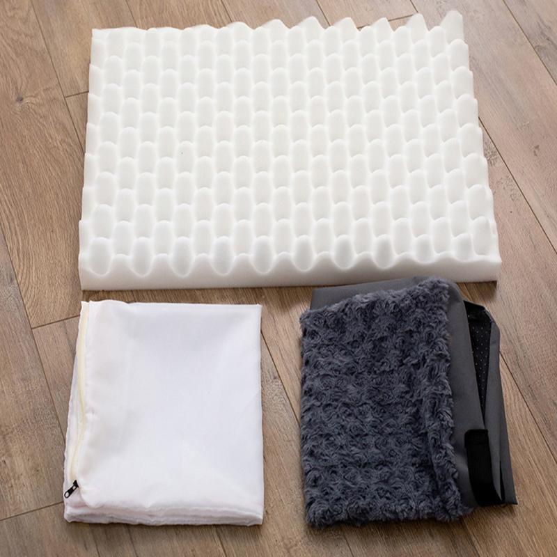 Утолщенный съемный коврик для питомца, нескользящее дно, устойчивый к жеванию, подстилка для собаки, кошки, моющаяся подушка, всесезонное использование, прочная лежанка для животного, удобный напольный коврик