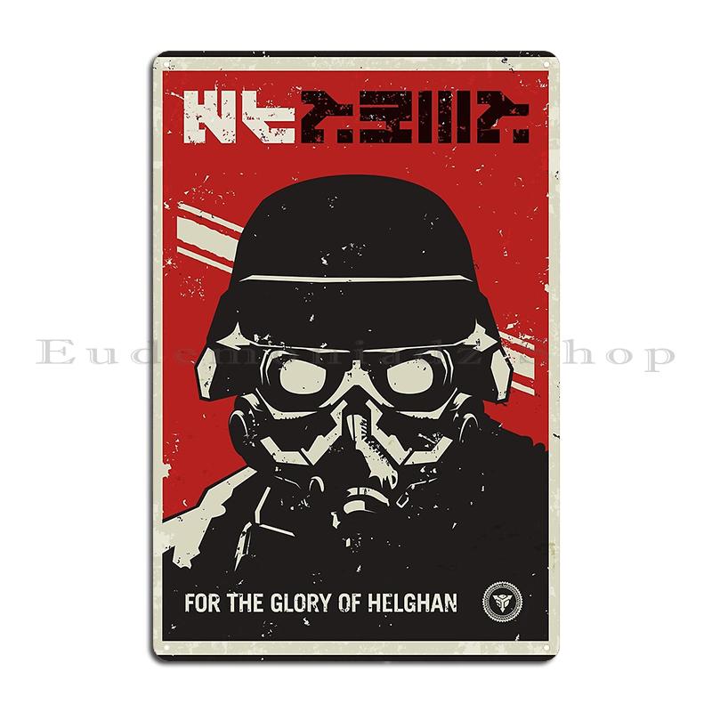 Join the Death Korps Recruitment Poster Glory Of Helghan Alternative Killzone Metal Rusty Classic Cinema Design Tin Sign Poster