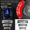 6pcs Car Styling Car Brake Caliper Stickers For AMG Mercedes Benz W204 W124 W201 W202 W212 W220 W205 GLA CLA Automotive Goods