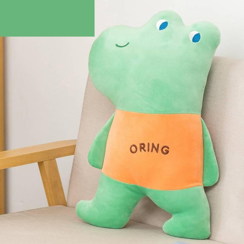 Мягкая пушистая плюшевая игрушка-подушка такса с вышивкой для спальни, комнаты, гостиной