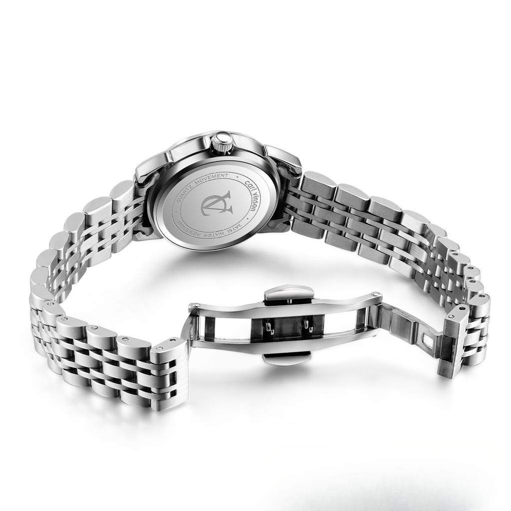 Женские простые подарочные часы с календарем, водонепроницаемые кварцевые женские часы с бриллиантами