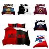 Роскошный Постельный Комплект Футбольного Клуба с Цифровой Печатью Лига Чемпионов Подходит для Кроватей 1,0 м 1,35 м 1,5 м 1,8 м