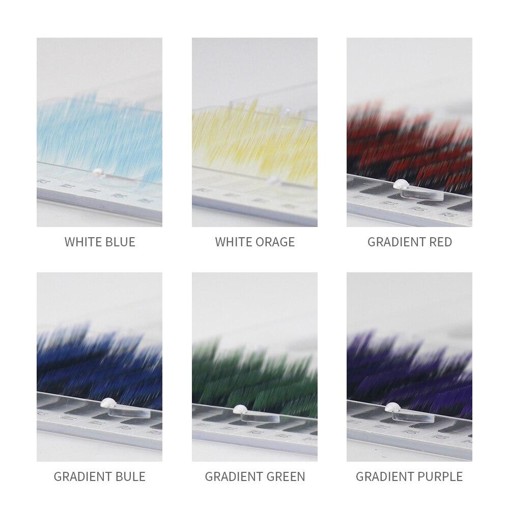 GAHAMACA Градиентное наращивание ресниц Наращивание ресниц Омбре Ресницы 0,07 мм C/D/LCurl 8-14 мм