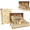 Family Easter Holy Week Gift Teaching Aid, Family DIY Easter Resurrection Scene Decor Book Kit, Unique Wooden Handmade Easter Heirloom Story Display
