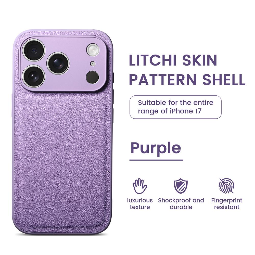 Однотонный чехол для телефона с рисунком личи, с большим окном, для iPhone 17 Air 16 1 14 Plus 13 Pro Max, усовершенствованный противоударный чехол