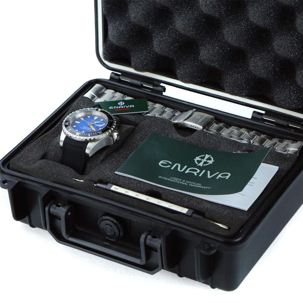 Часы ENRIVA с автоматическим дисплеем даты, водонепроницаемые, 1000 м, NH35, спортивные, для дайвинга, сапфировое стекло, для дайвинга, для мужчин