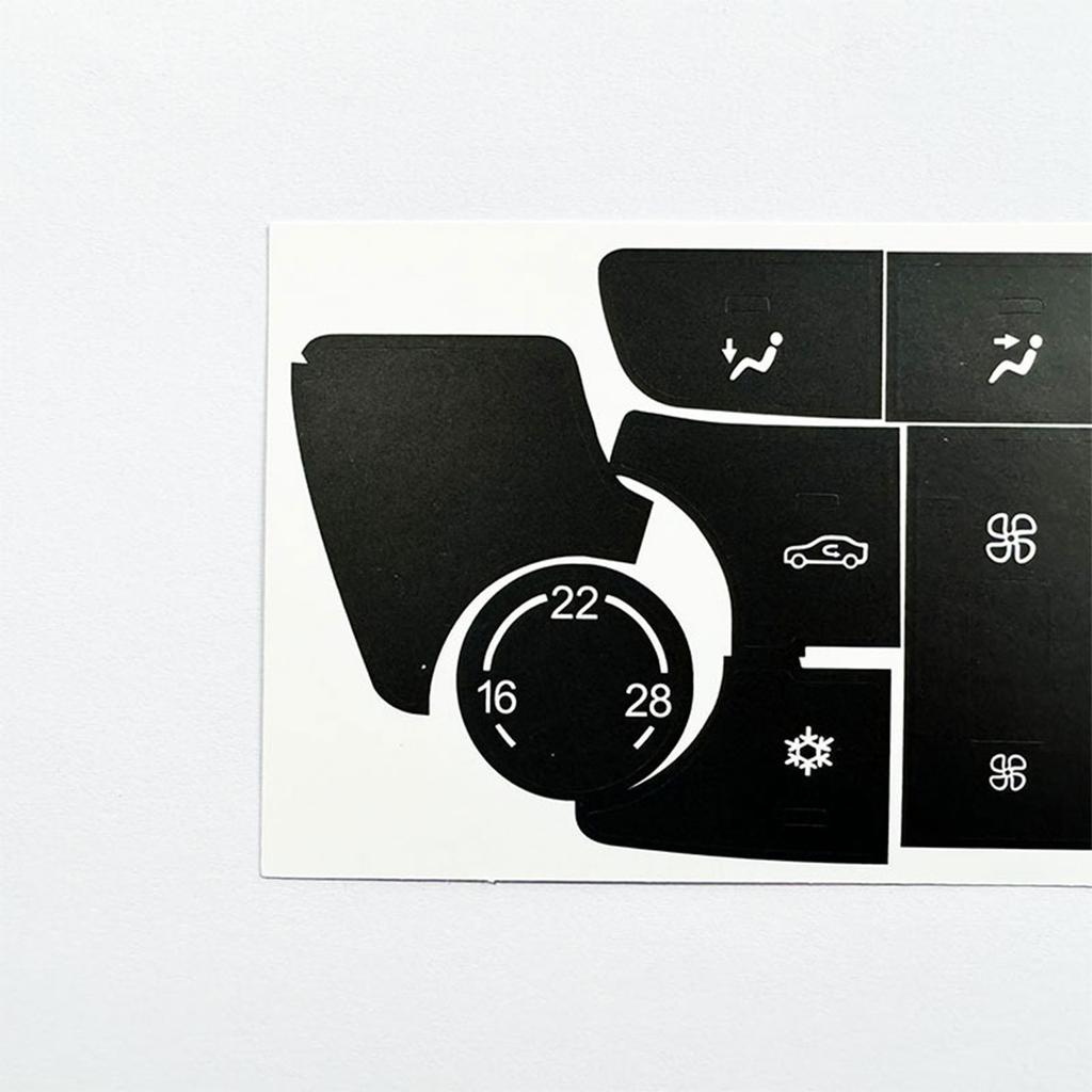 1 Set Car A/C Air Condition Climate Control Black Button Repair Decal Sticker Set For Buick For Verano For Encore