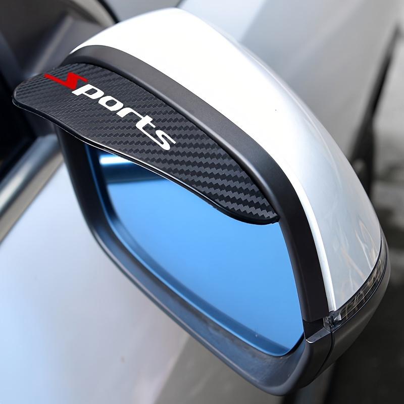 1 пара дождевиков для зеркал заднего вида из углеродного волокна, всепогодные солнцезащитные козырьки для улучшения видимости, аксессуар для зеркал транспортных средств