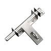 DINGCHI Slide Bolt Gate Latch Safety Lock Bolt Clasp Heavy Duty 304 Stainless Steel Barrel Door Latch with Padlock Hole Brushed Finish