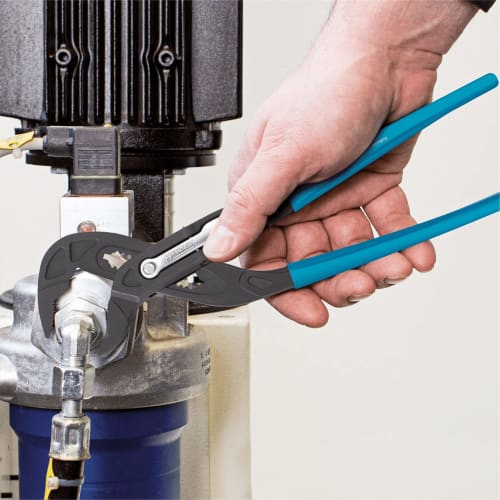 Hazet 760-2 Water Pump Pliers, Grip Pliers, Plumbing Tool, Quick Adjustment, Large Diameter, Maximum Opening Width 50mm, Total Length 260mm, Professio