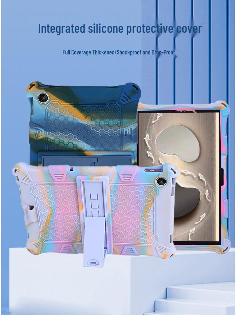 Защитный резиновый чехол с ретро-узором для Lenovo Tab M10 10,1 дюйма (3-е поколение, TB-328F)