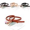 Womens Versatile Pu Leather Belt With Metal Buckle For Work And Casual Outfits