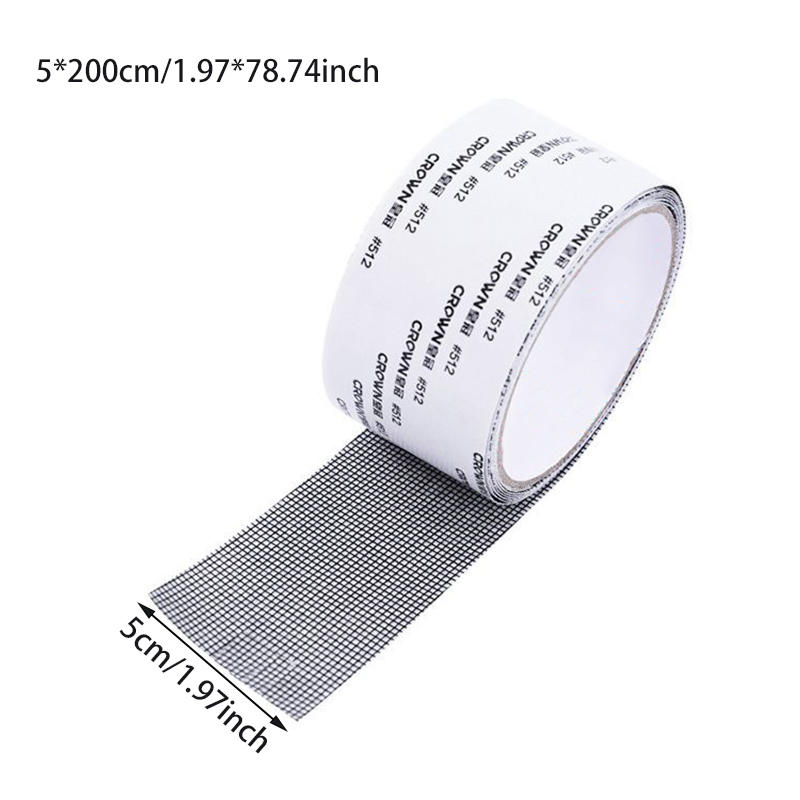 Strong Self Adhesive Window Screen Repair Tape Window Net Repair Patch Covering Up Holes Tears Anti-Insect Mosquito Mesh 2M/Roll