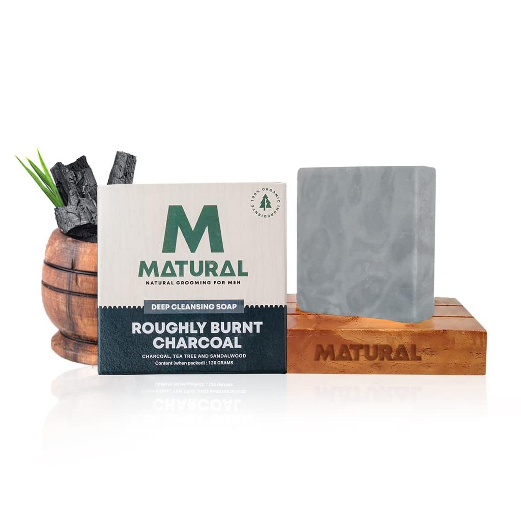 Полностью натуральное твердое мыло ручной работы Matural для мужчин, крепко заваренный кофе с пользой кофе, ванилью и сливочным кокосом - 120 г