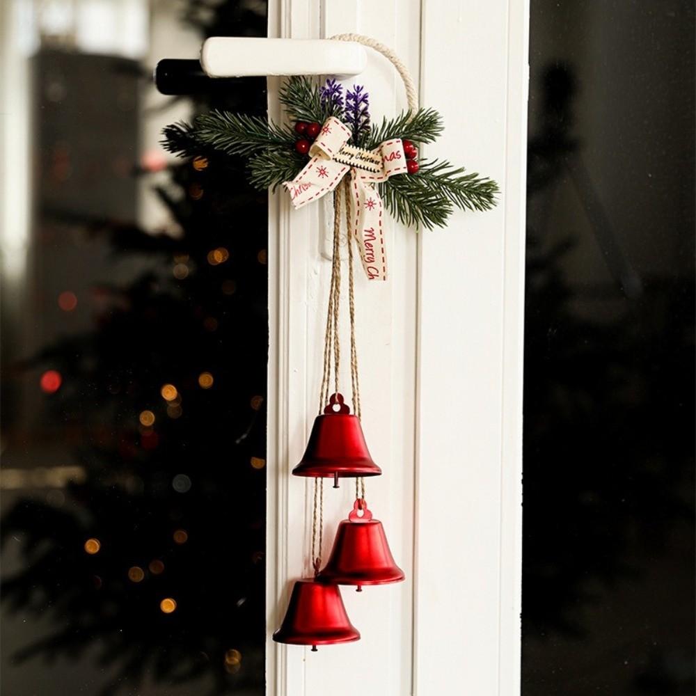 Pleasant Sound Jingle Bells With Bowknot Christmas Tree Pendant Decorations Christmas Bell Party