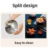 Folded Electric Cooking Pot Mini Portable Electric Skillet Split Type Frying Pan Travel Collapsed Multicooker Hotpot