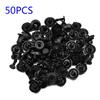 50pcs 7mm Hole Car Rivets Clips For Toyota-Camry-Highlander-Carola Black Plastic Fasteners Retainers Auto Parts & Accessories