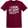 It Hurts to Bite My Tongue Sarcastic Men's Tee Shirts | Funny Statement Shirt | Graphic Novelty Sarcastic Funny T Shirt
