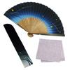 Складной веер для набора вееров с Firefly navy [Osaka Choseido] мужской, стильный, деловой, сумка, держатель, носовой платок, трава,
