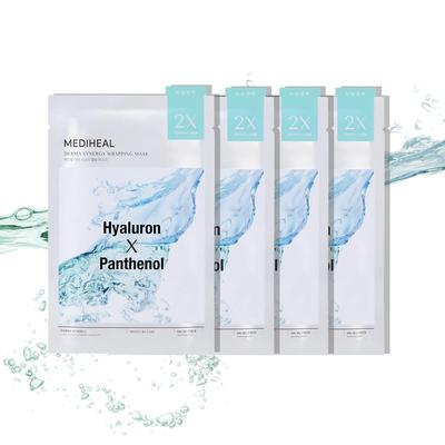 Маска-обертывание Mediheal Derma Synergy для создания увлажняющего барьера Улучшает увлажнение кожи с помощью гиалуроновой кислоты и пантенола (4 шт.) -