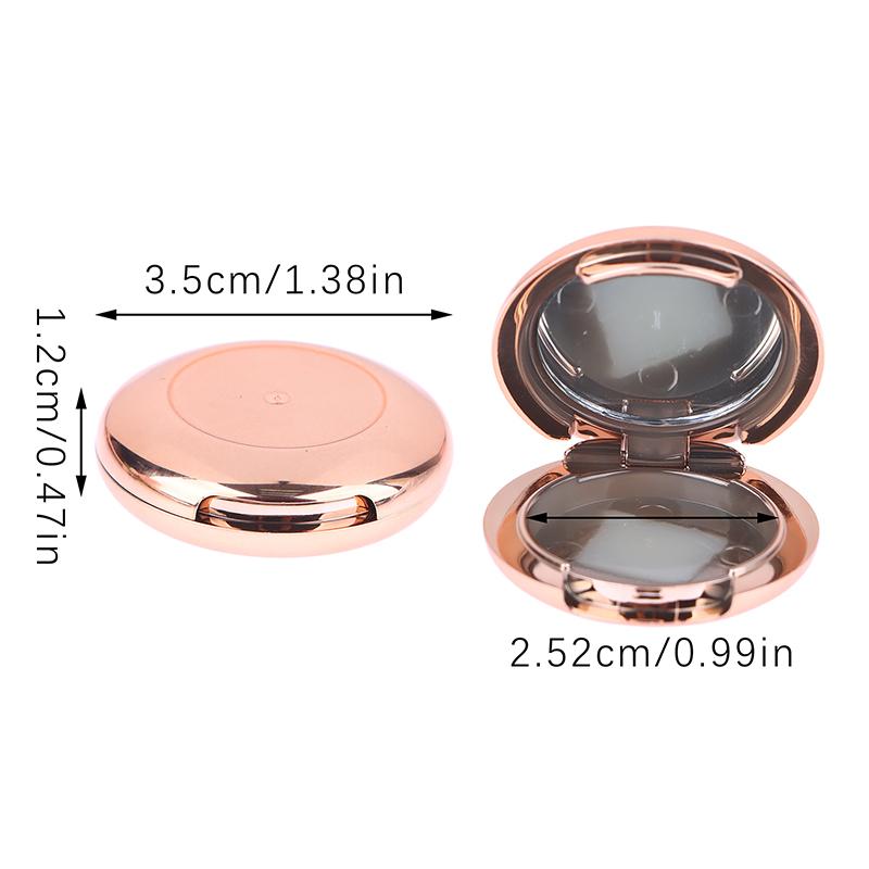 Золотая мини-пустая коробка для теней для век Highlight Rouge, косметический футляр для макияжа, многоразовые дорожные аксессуары, дозатор для косметики