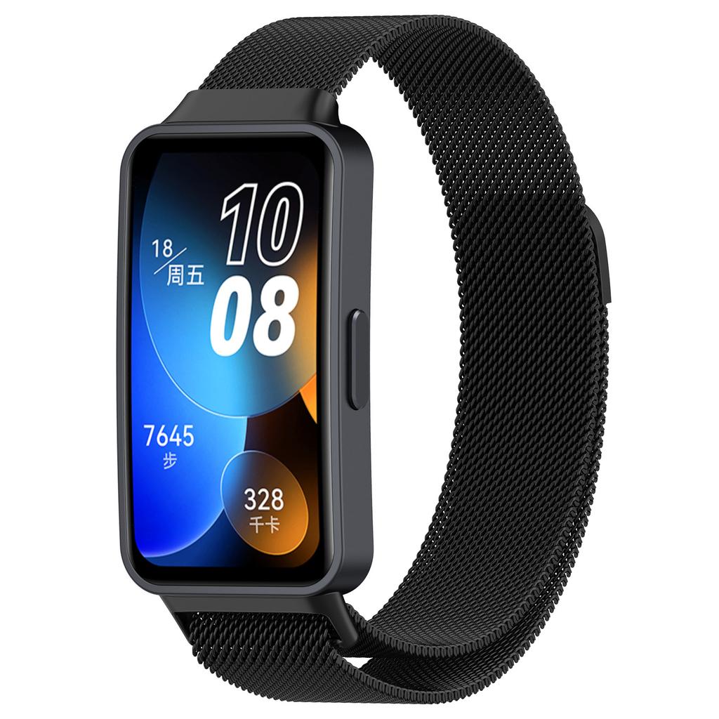 Watch Strap For Huawei Band 8/Band 8 NFC/Band 9/Band 9 NFC Milanese Mesh Style Metal Smart Band Watch Replacement Strap