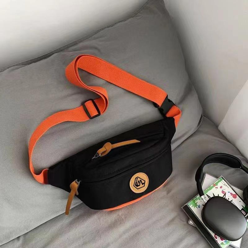 Unisex Large Capacity Crossbody Chest Bag Casual Nylon Sling Bag Adjustable Waist Pack Travel Sports Shoulder Fanny Pack