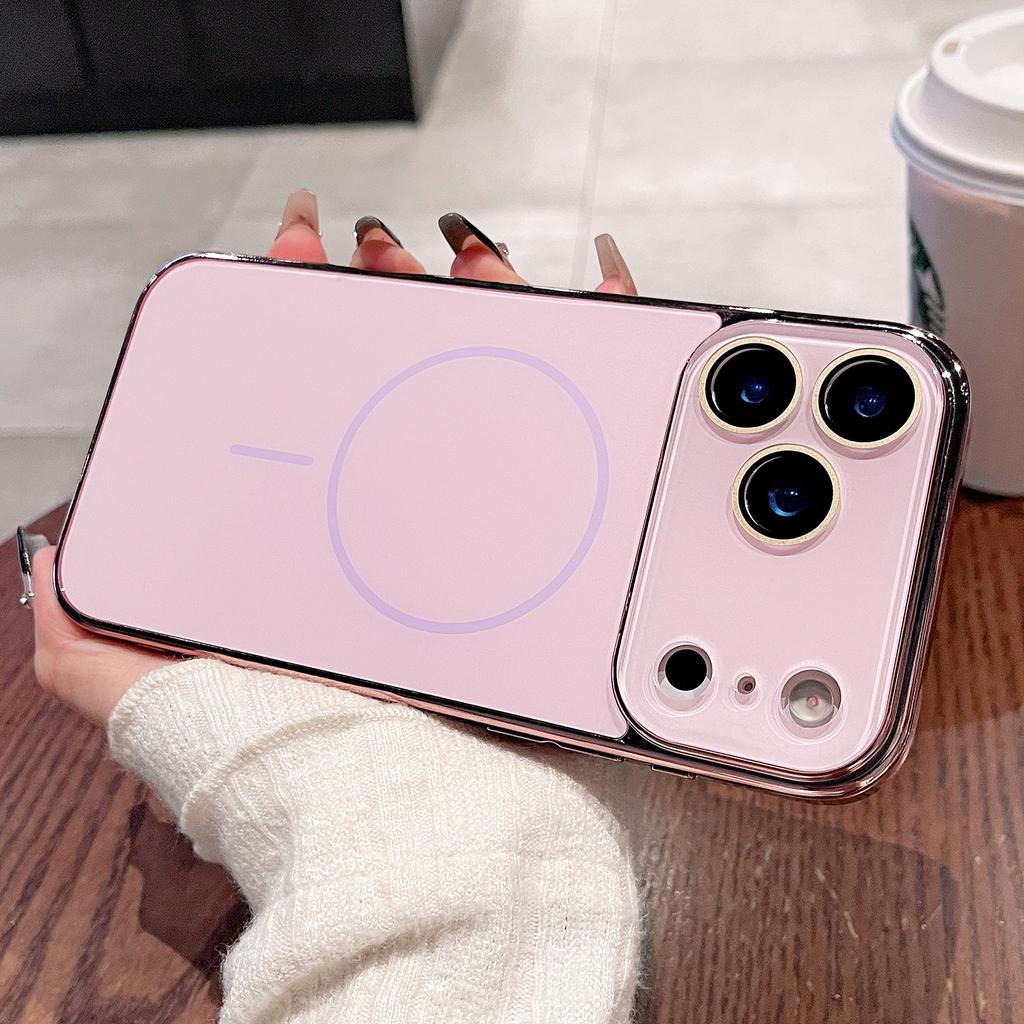Для чехла Magsafe Для iPhone 17 Air 16 15 14 13 12 11 Pro Max Покрытие Магнитная Беспроводная Зарядка Защита Стеклянного Объектива Чехол