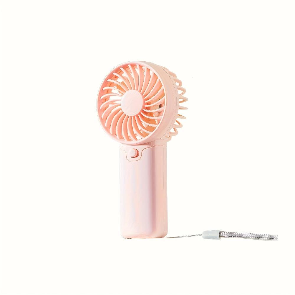 Compact Handheld Fan - Portable, Battery-Powered Personal Cooling Device for Travel & Outdoor Use, AAA Batteries Not Included
