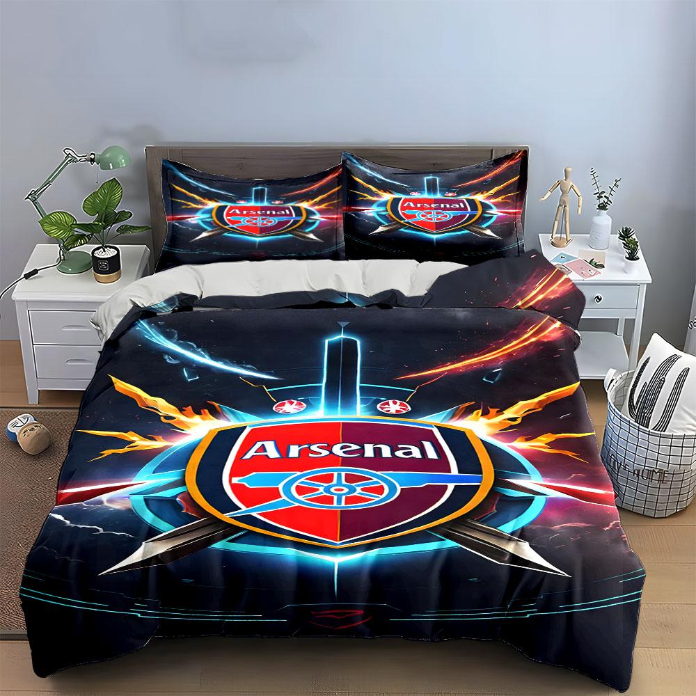 Arsenal logo with swords. Bedding sets Duvet cover sets Duvet covers Pillowcases(1*Duvet Cover 2*Pillowcases without duvet insert)