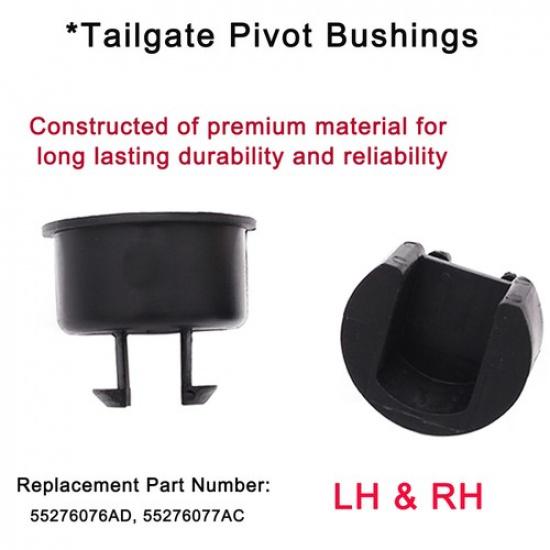 Set Of 2 Left & Right Tailgate Pivot Bushings Fit For Dodge Ram 2500 1500 3500