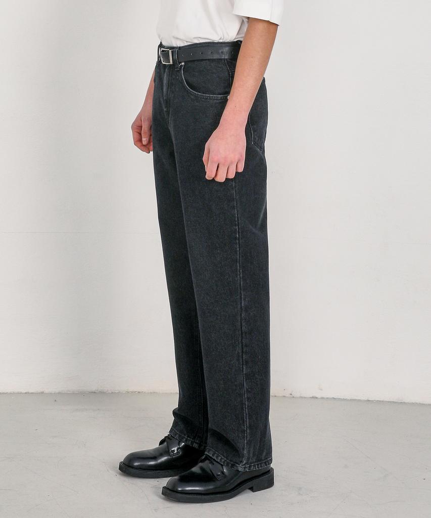 WAAR M160 Straight Denim Pants_Black [Short Length Added]