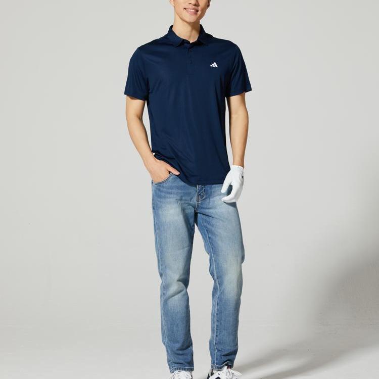 adidas Модная дышащая рубашка-поло пуловер мужская JL6504