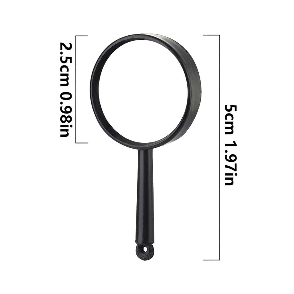 48pcs 2inch Plastic Handheld Magnifiers - Colorful Magnifying Glasses with Clear Lens for Outdoor Nature Exploration, ZSY