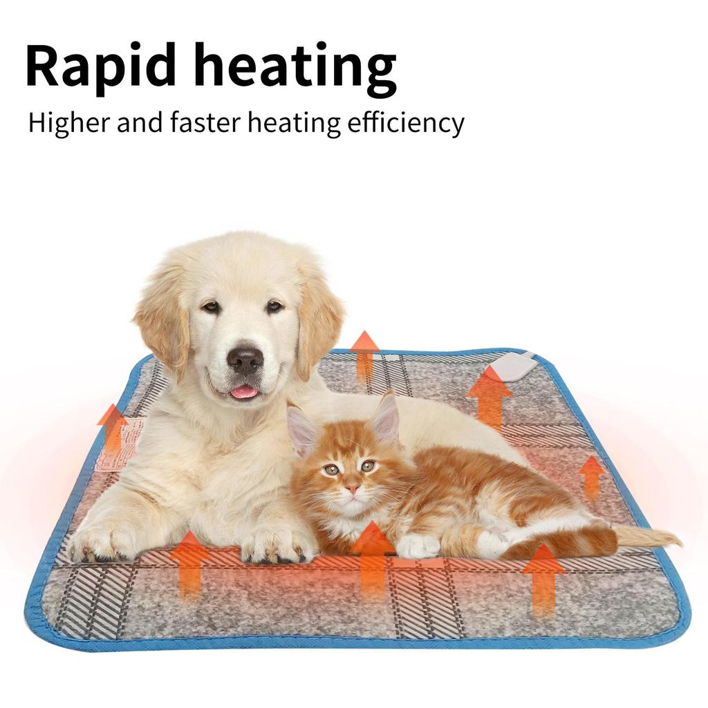 Электрическое одеяло для собак и кошек, термопрокладки для домашних животных, зимний теплый нагревательный коврик для маленьких птиц