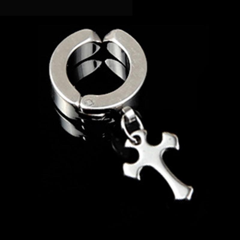 RUI RUI YU модные гипоаллергенные крестообразные зажимы для ушей из титановой стали в рок-стиле, аксессуары